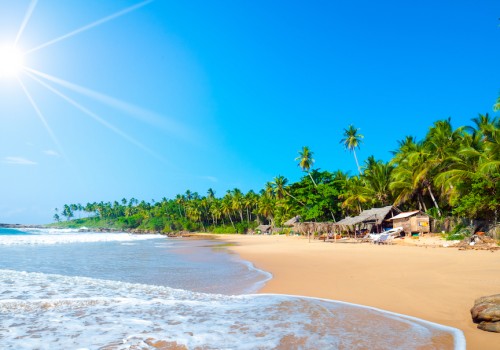 tropical beach in Sri Lanka